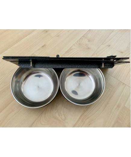 Double 5 Inch Bowl Parrot Swing Feeder For Cage & Aviary Birds